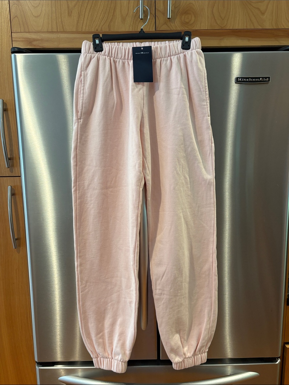 Brandy Melville Blush Pink Elastic Waist Joggers